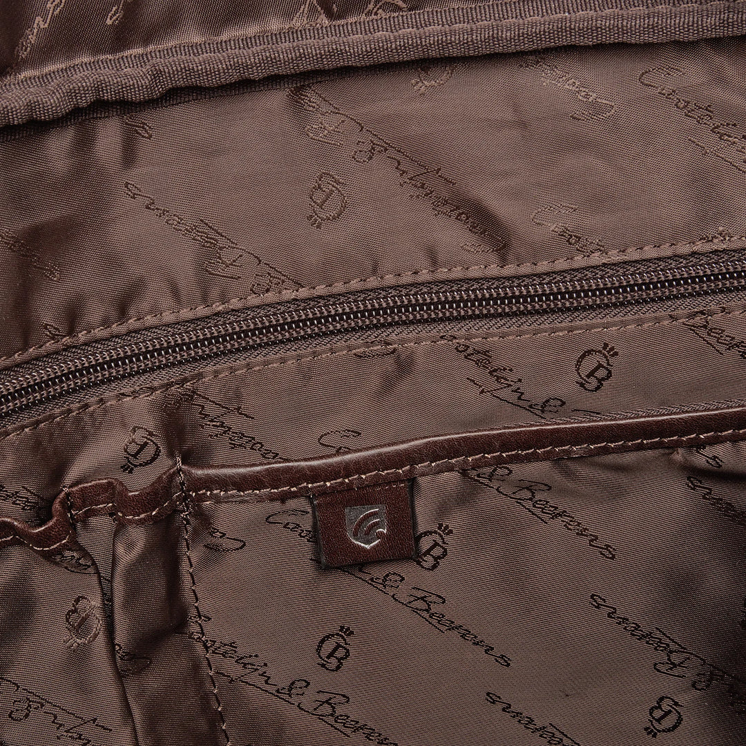 Castelijn Beerens Verona 15.6 laptop leather briefcase Mocca inside pocket