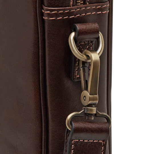 Castelijn Beerens Verona 15.6 laptop leather briefcase Mocca -