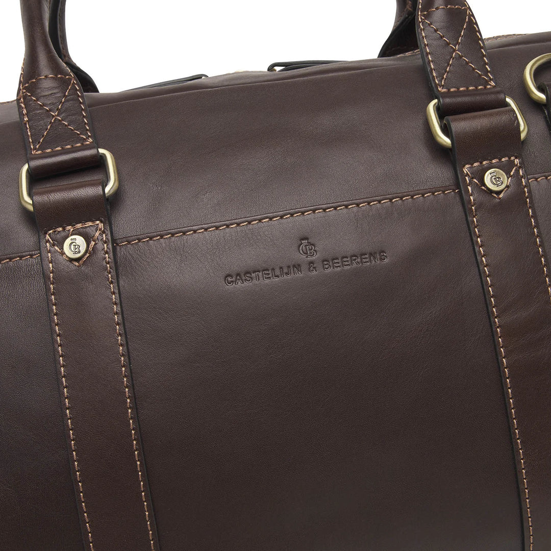 Castelijn & Beerens Weekender Leather Holdall Mocca