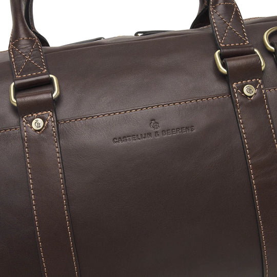 Castelijn & Beerens Weekender Leather Holdall Mocca