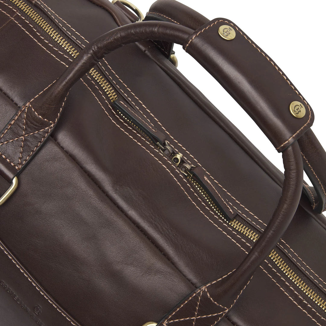 Castelijn & Beerens Weekender Leather Holdall Mocca