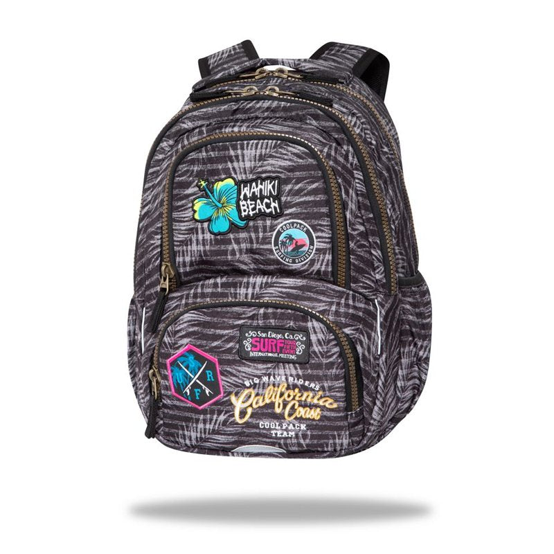 Coolpack Spiner 24L Grey Badges School Bag