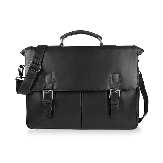 Primehide Hamilton Leather Briefcase 6251 - Black