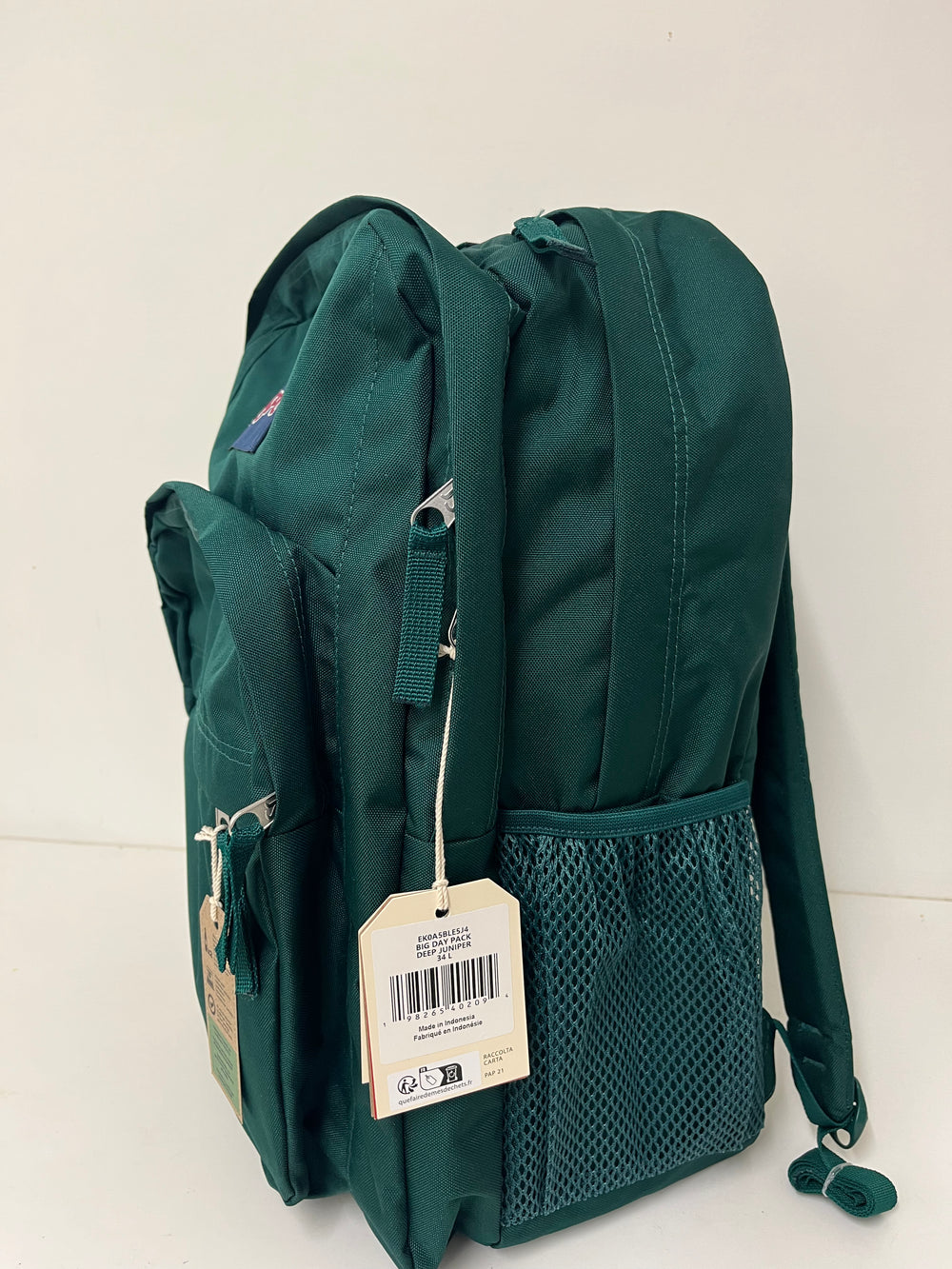 Jansport Big Day Pack Deep Juniper 34L Laptop Large Capacity School Bag
