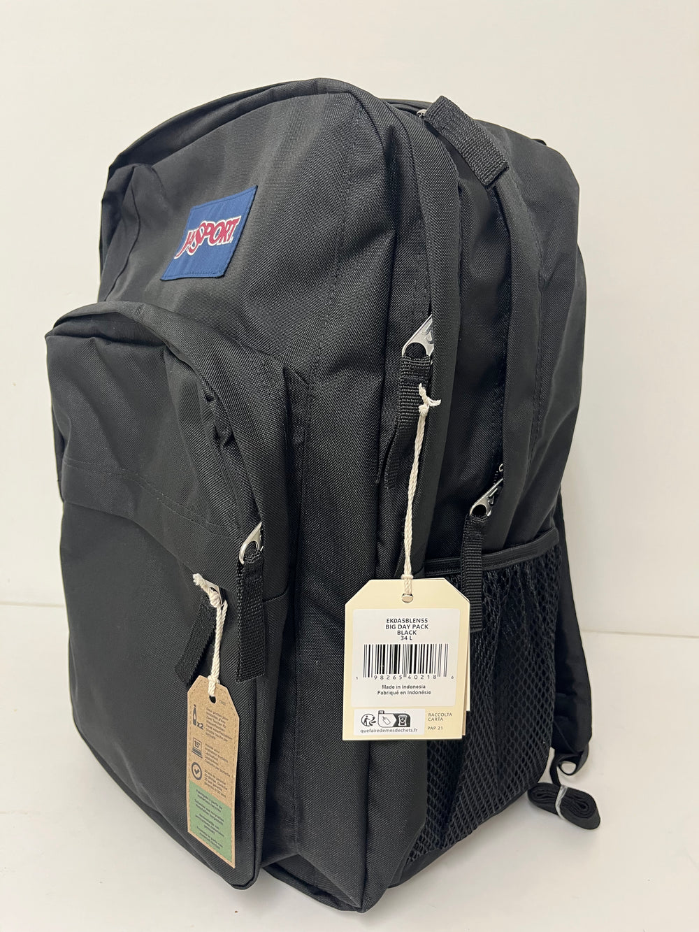 Jansport Big Day Pack Black 34L Laptop Large Capacity School Bag