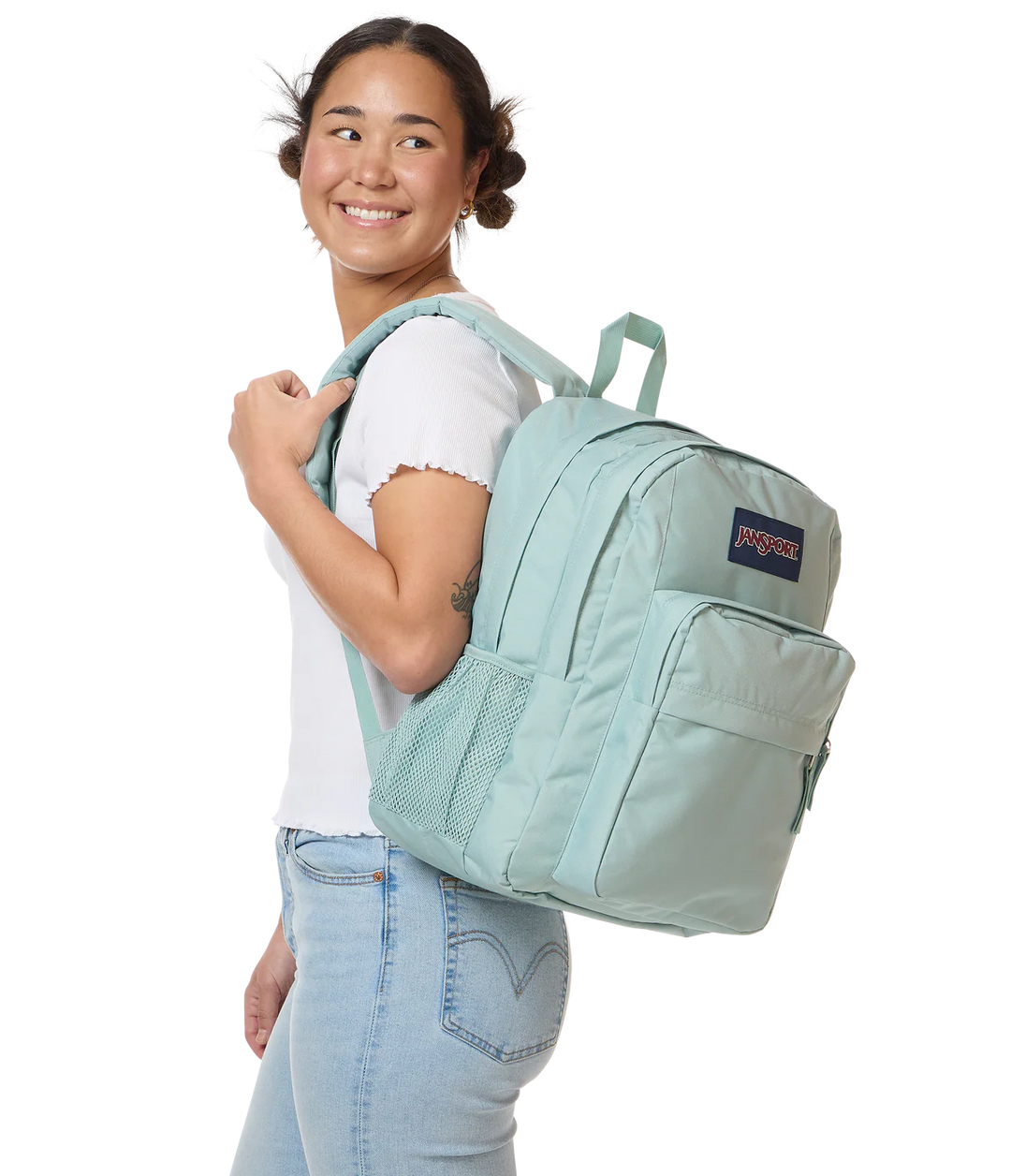 Grand sac d'école Jansport Main Campus Blue Dusk