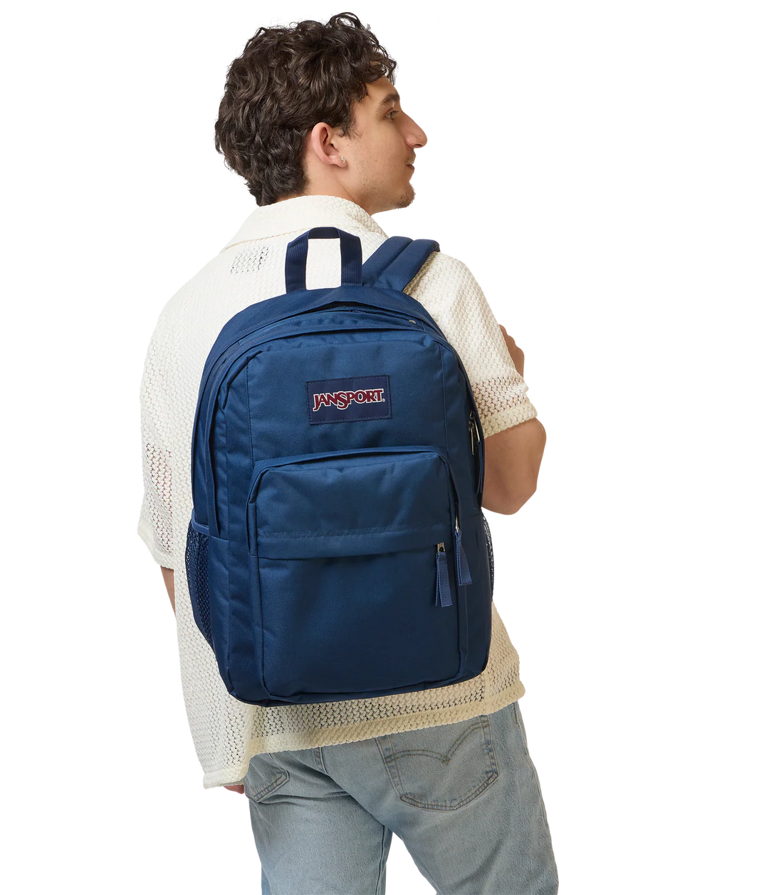 Jansport Big Day Pack Navy 34L Laptop Large Capacity School Bag