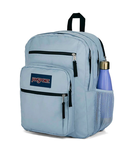 Jansport Big Student Blue Dusk 34L Laptop School Bag Large Capacity with water bottle pocket