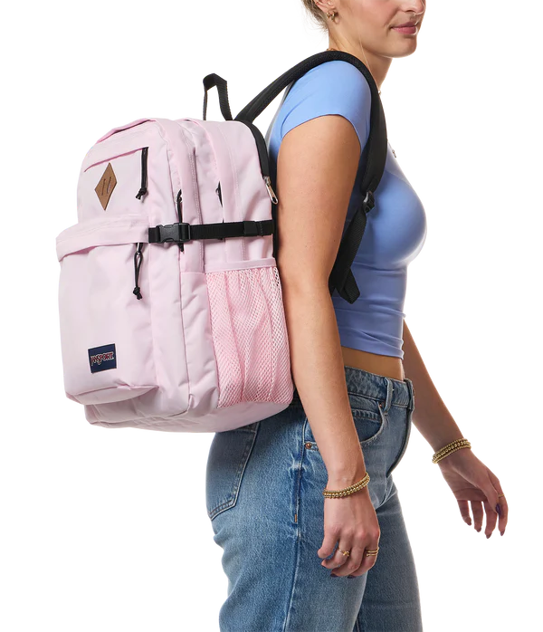Jansport Main Campus Pink Ice Large School Bag