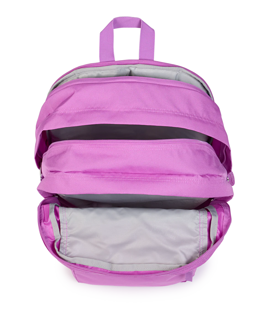 Top view JanSport Big Student 34L large school bag in digital print, a durable secondary school backpack available at Carews of Limerick