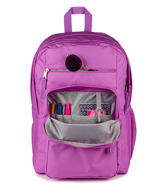 Open view JanSport Big Student 34L large school bag in digital print, a durable secondary school backpack available at Carews of Limerick