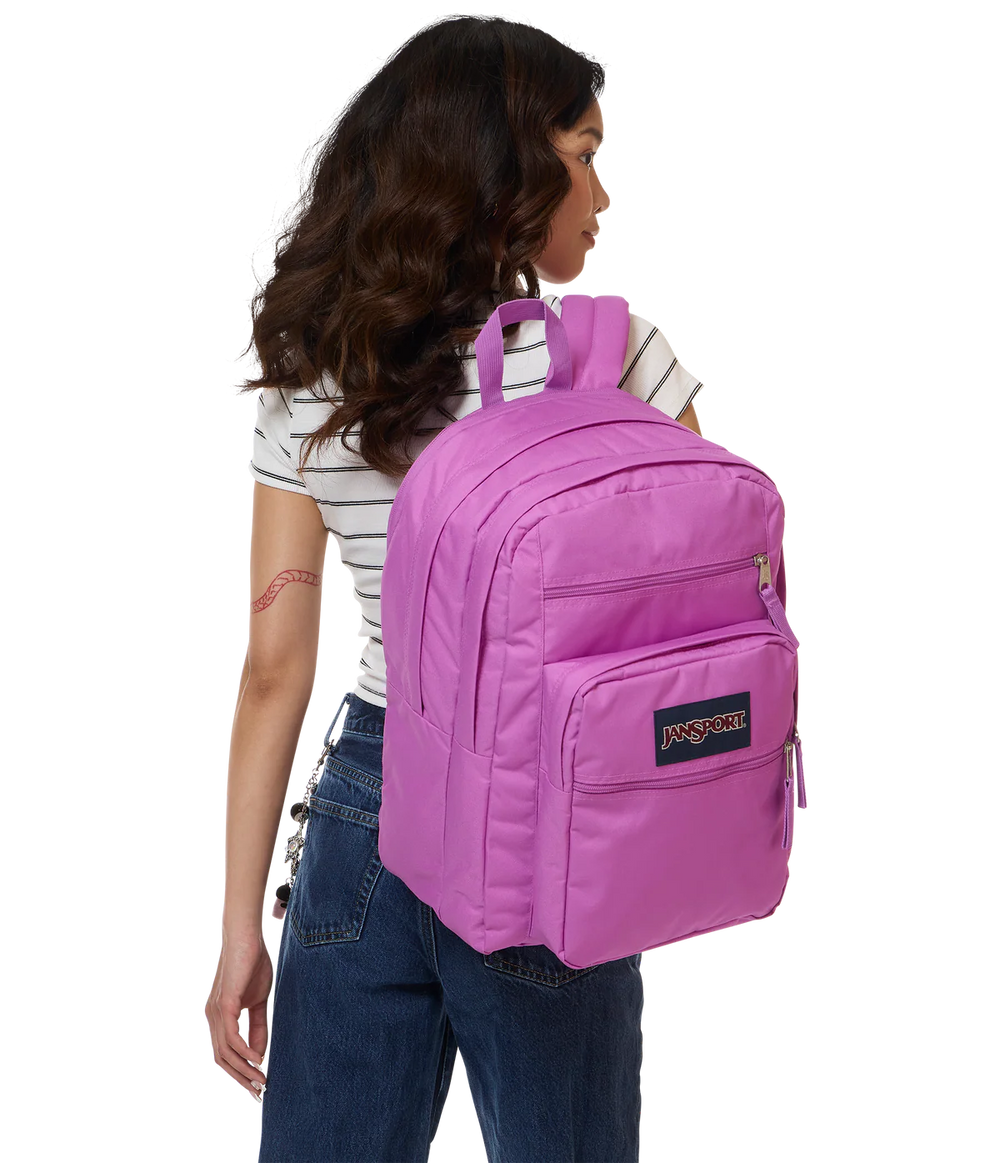 JanSport Big Student 34L large school bag in digital print, a durable secondary school backpack available at Carews of Limerick