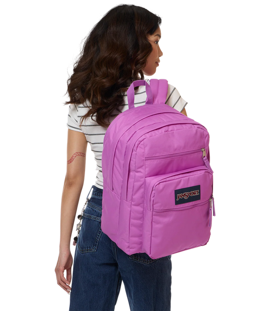 JanSport Big Student 34L large school bag in digital print, a durable secondary school backpack available at Carews of Limerick
