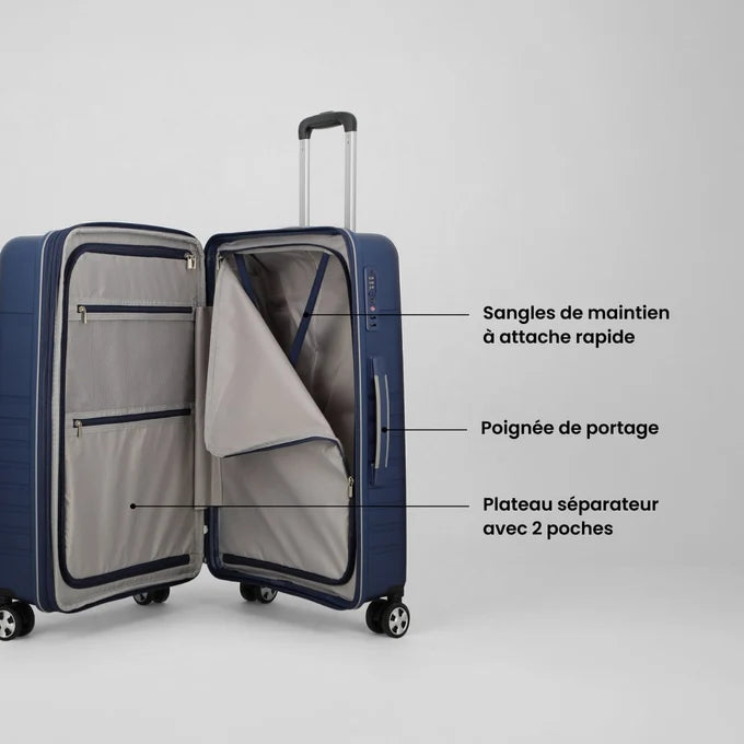 Jump Medium 65cm Hardshell Suitcase open