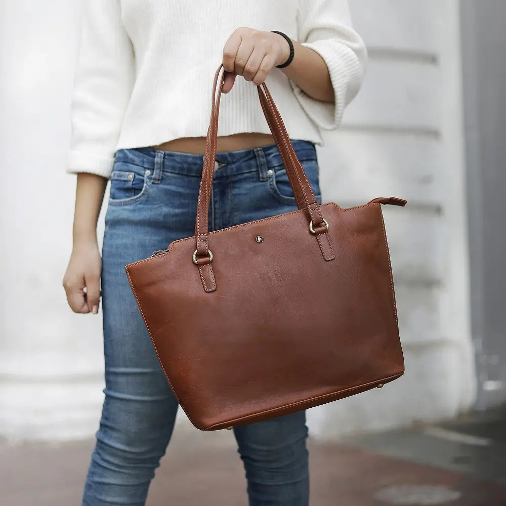 Primehide Tuscan Leather Shopper Handbag