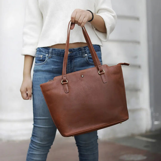 Primehide Tuscan Leather Shopper Handbag