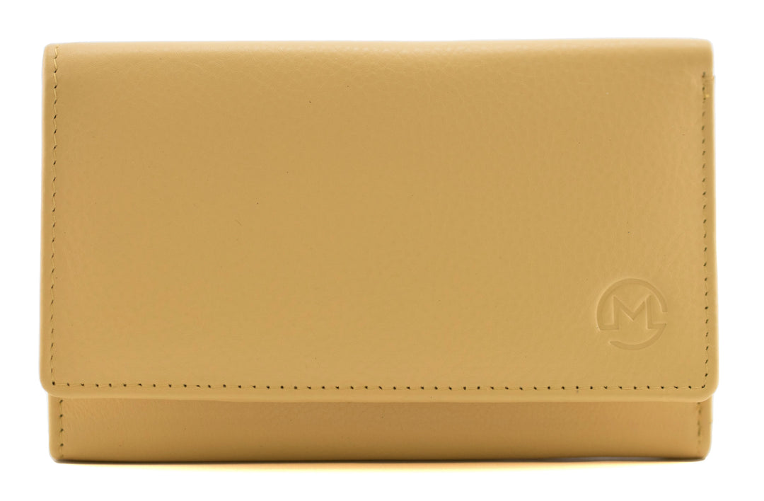 Mala Origin Leather Tri-Fold RFID Ladies Purse