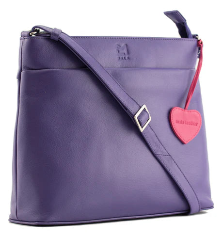 Mala Anishka Large Leather Crossbody Handbag