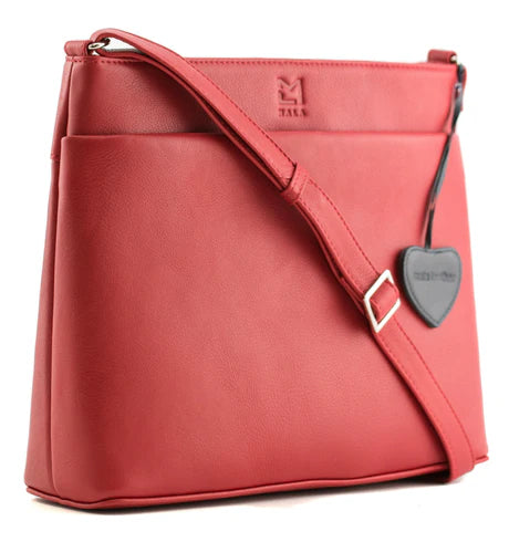 Mala Anishka Large Leather Crossbody Handbag