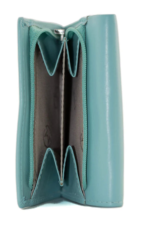 Mala Origin Leather Tri Fold ladies RFID Purse