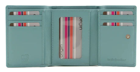 Mala Origin Leather Tri Fold ladies RFID Purse
