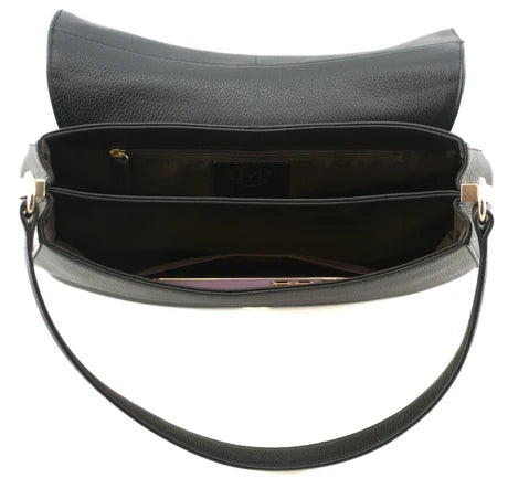 Mala Monroe Leather Shoulder Bag open view