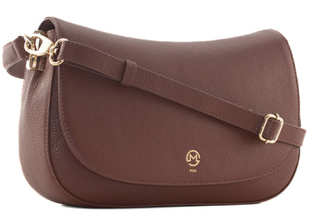 Mala Monroe Leather Shoulder Bag with crossbody strap
