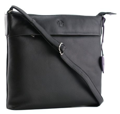 Mala Anishka Slim Leather Crossbody Handbag