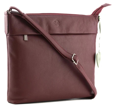 Mala Anishka Slim Leather Crossbody Handbag
