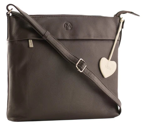 Mala Anishka Slim Leather Crossbody Handbag