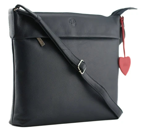 Mala Anishka Slim Leather Crossbody Handbag