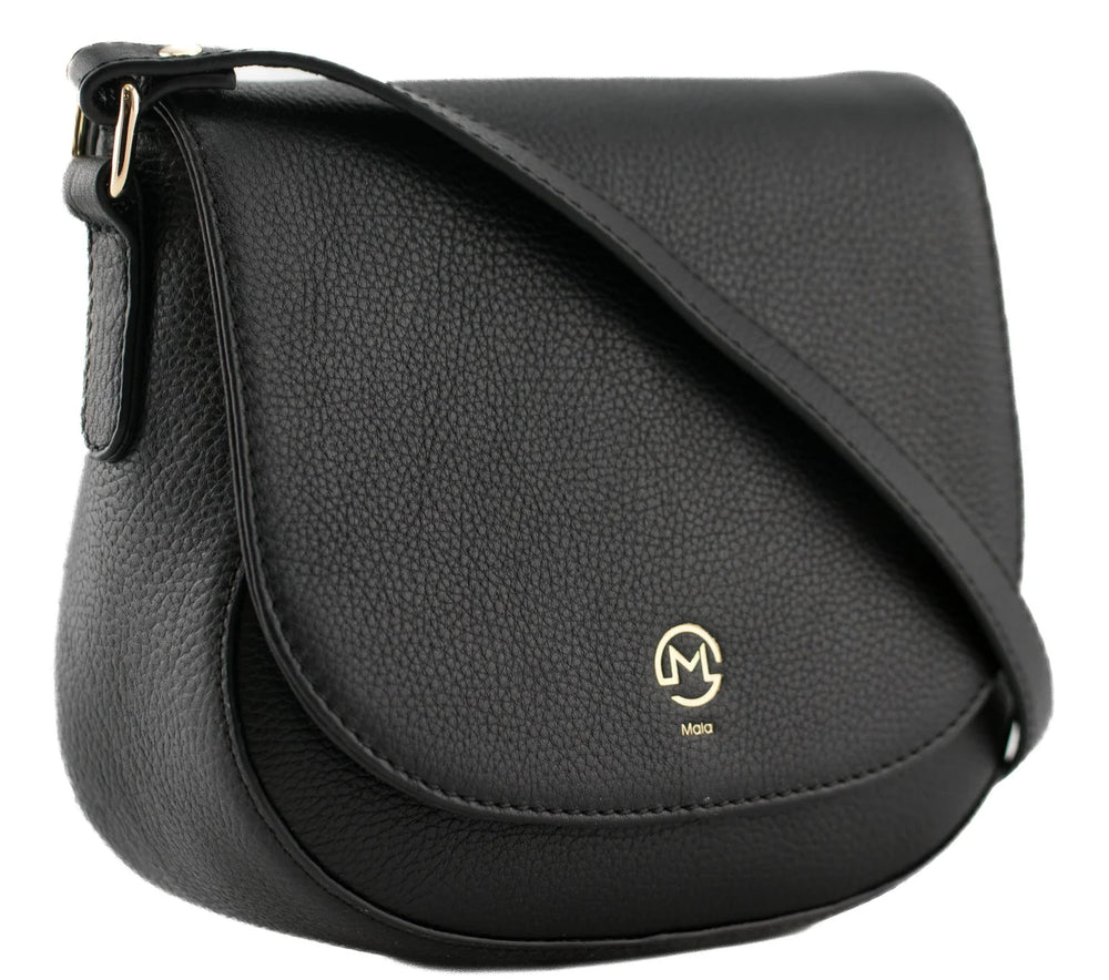 Mala Monroe Leather Saddle Shoulder Bag