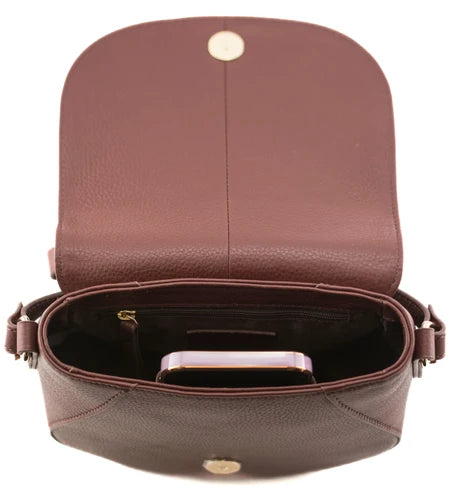Mala Monroe Leather Saddle Shoulder Bag
