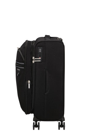 American Tourister Aerospin Lightweight Expanding Cabin Suitcase Black