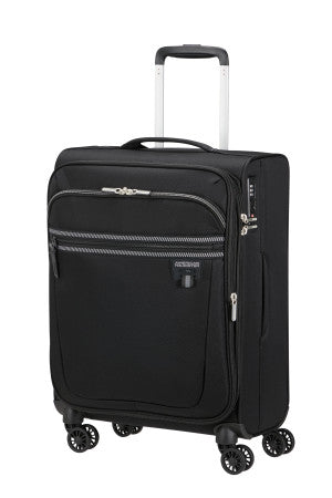 American Tourister Aerospin Lightweight Expanding Cabin Suitcase Black