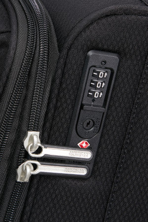 American Tourister Aerospin Lightweight Expanding Cabin Suitcase Black