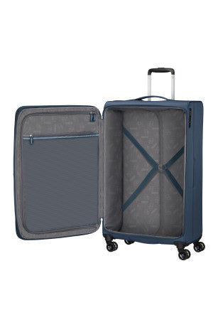American Tourister Aerospin, großer erweiterbarer Koffer, Schwarz