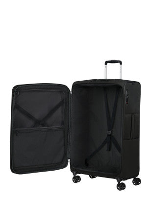 Samsonite Gotwist 78cm black Suitcase open view