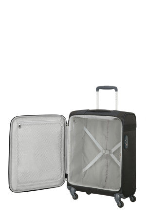 Samsonite City Beat Black 4 Wheel Cabin Suitcase Ryanair 55x40x20cm
