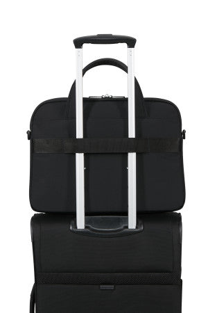 Samsonite Moderny Slim Laptop Briefcase with sleeve for suitcase handle