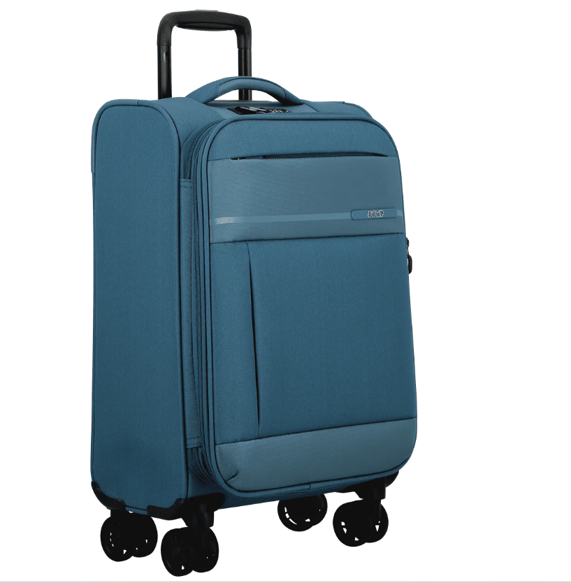 Jump Monthélys 55cm Cabin Expandable Suitcase Light Blue
