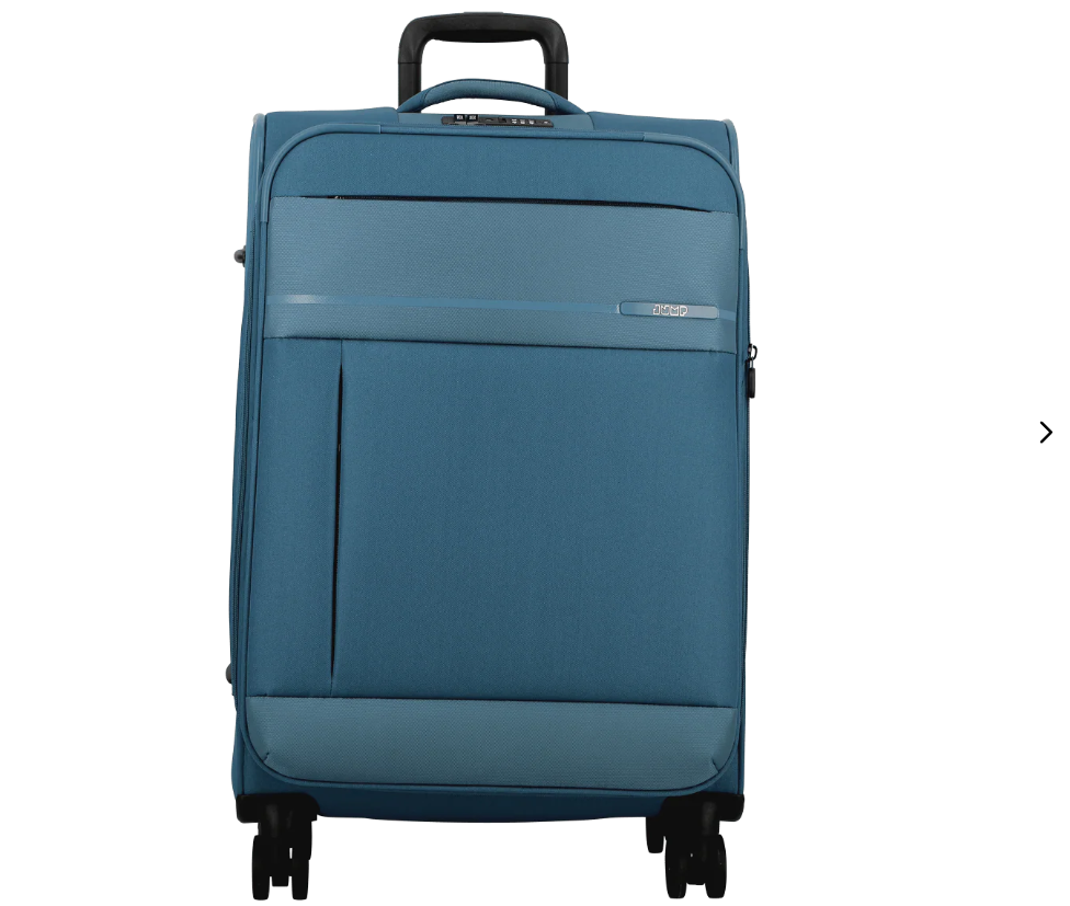 Jump Monthélys 67cm Medium Expandable Suitcase Light Blue