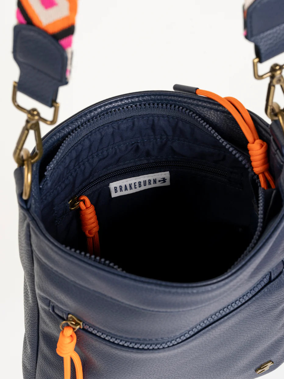 Brakeburn Sierra navy cross-body bag for women, perfect for travel and errands – Carews Limerick