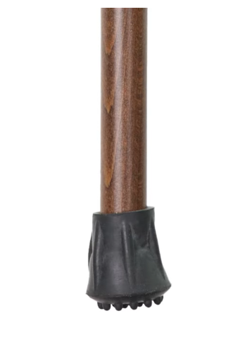 Wooden Walking Stick with rubber Ferrules
