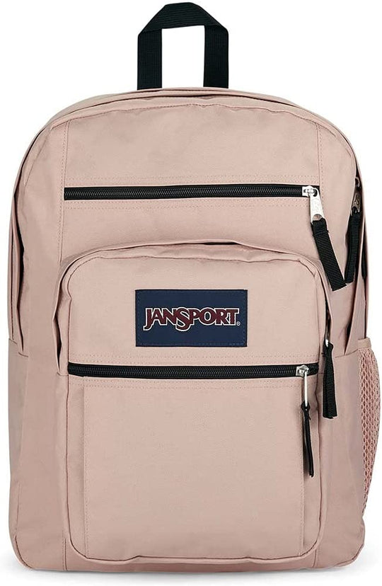Sac d'école pour ordinateur portable Jansport Big Student Misty Rose 34L grande capacité