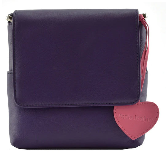 Mala Anishka Small Travel Leather Crossbody Shoulder Handbag