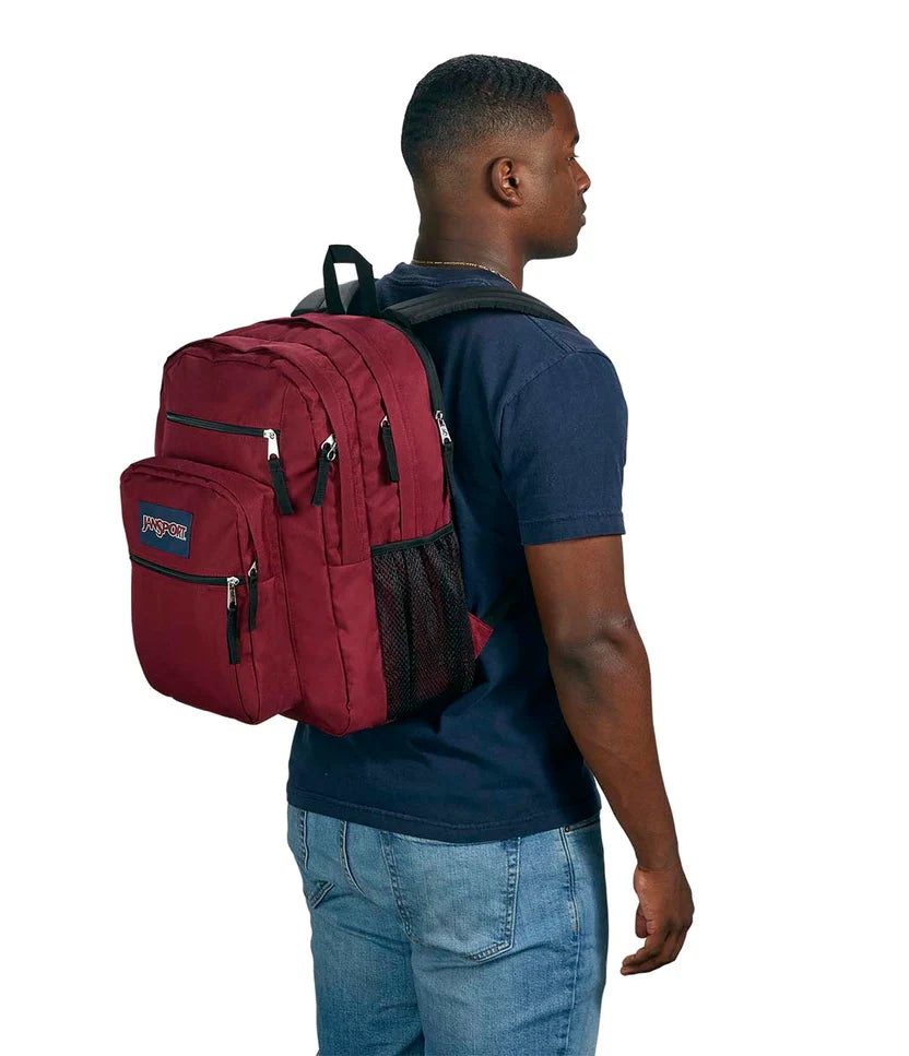 Jansport Big Student Russet Red 34L Laptop School Bag Large Capacity