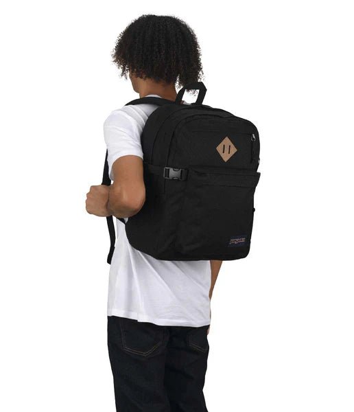 Grand sac d'école noir Jansport Main Campus