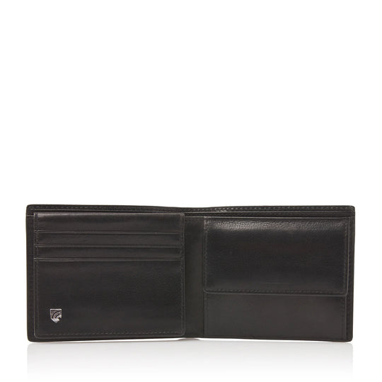 Castelijn &amp; Beerens Portefeuille en cuir RFID 8 cartes, pièces de monnaie et billets