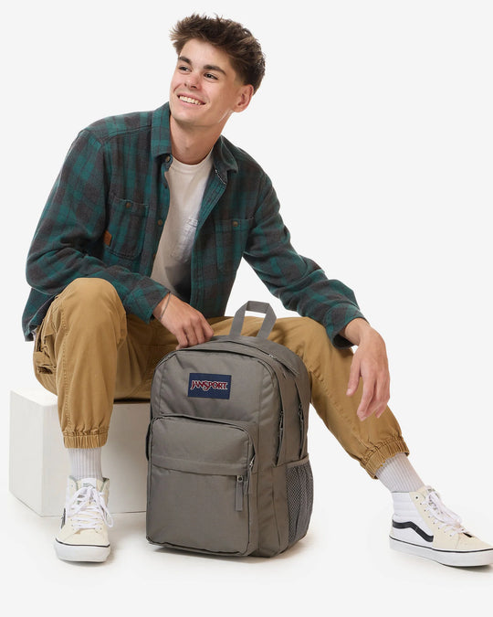 Jansport Big Day Pack Grey 34L Laptop Large Capacity School Bag